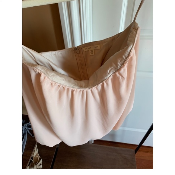 Paper Crown Blush Blouson Strapless Top, sz S - Picture 5 of 8